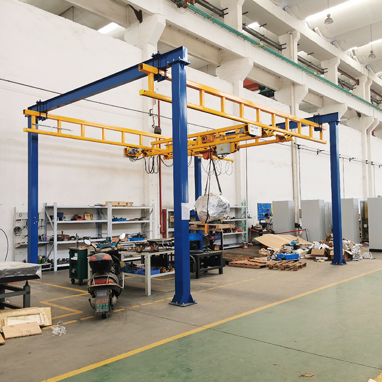 山東某水泵制造企業(yè)使用500公斤KBK自立式起重機的實際案例